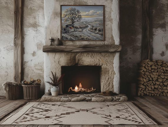 Thanksgiving Farmhouse Landscape Print