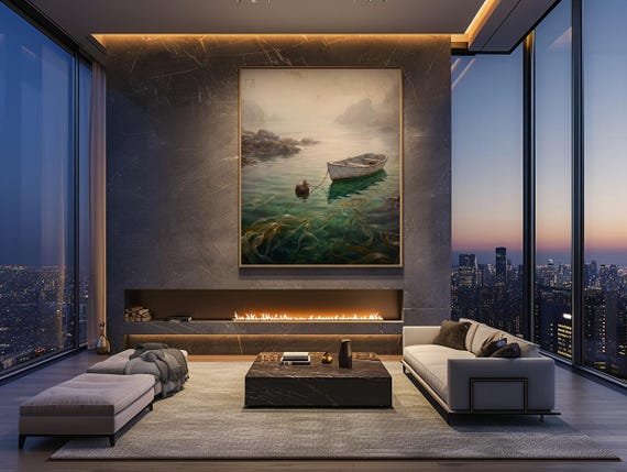 Coastal Rowboat Wall Art