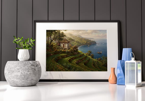 Rice Terrace Coast Print