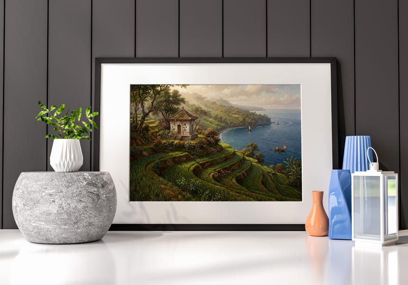 Rice Terrace Coast Print