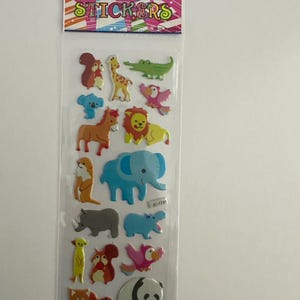 Cartoon Animal Sticker Set – Perfect for Animal Lovers!