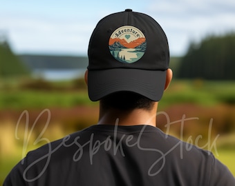 Black Baseball Hat Mockup, Dad Hat Mockup, Black Hat Mockup, Cap Mockup, Blank Hat Mockup