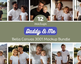 12 Daddy und Me Vatertag Mockup Bundle, Papa und Baby, Papa und Mädchen, Daddy Mädchen, digitaler Download