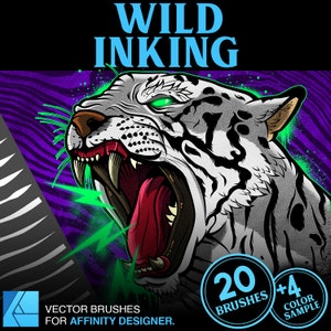 Affinity Brush Pack, Affinity Brushes, Affinity Outline Brushes, Affinity Designer Brush Packs, Essential Tattoo Embossing Kit