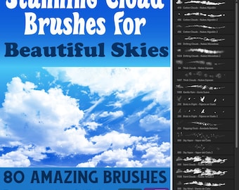 Cloud Brushes for Affinity | Realistic Sky Stamps (Digital Download)