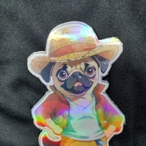 Pugs straw hats top