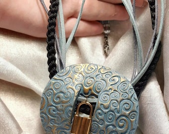 Collier Ethnique Multi-rangs En Cuir - Multicolore - Neuf Avec étiquettes