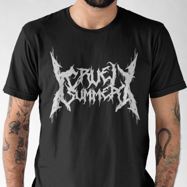 Cruel Summer Swiftie T Shirt, Heavy Metal Eras Tshirt, Death Metal Black T-shirt, Funny Parody Band Tee, Unisex 100% Cotton Top