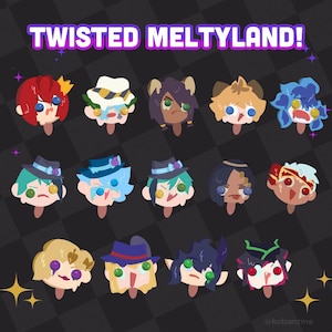 2" MELTYLAND twst acrylic charms