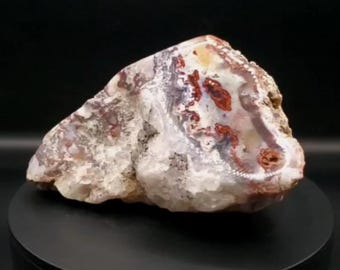 Rare Tennessee Paint Rock Agate Specimen: Polished Freeform Agate Display