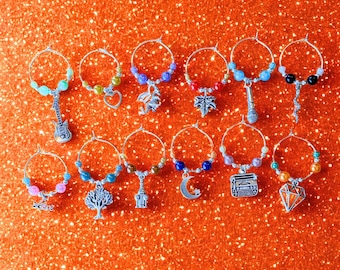 The Showgirl Wine Charm Set (Set of 12 charms to reflect all the Eras)