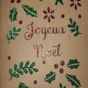 Carte Noël à Insert Brillant