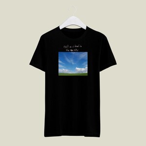 Not A Cloud In The Sky - Handgeschreven Beautiful Day Tee - Zwarte comfortkleuren