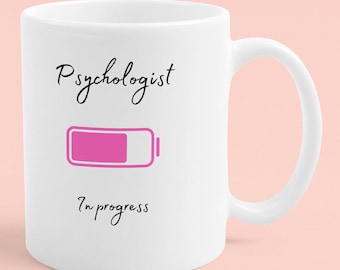 Psychologist Charging Mug, Psychology Student Gift, Future Psychologist Mug, Psychology Graduation Gift,  Funny Psychologist Mug