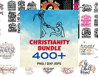 Christianity and Bible Verses Bundle: 400+ Designs in Formats| Christian SVG png eps DXF| Ecclesiastes | Isaiah |Jeremiah| John| Bonus Offer