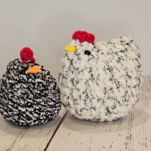 Crochet Chicken or Rooster Stuffed Animal Amigurumi Plushie - Custom Made to Order