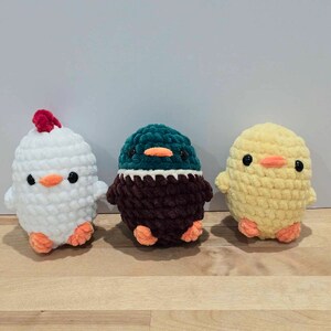 Crochet Little Bird Stuffed Animal Amigurumi Plushie - Custom Made to Order