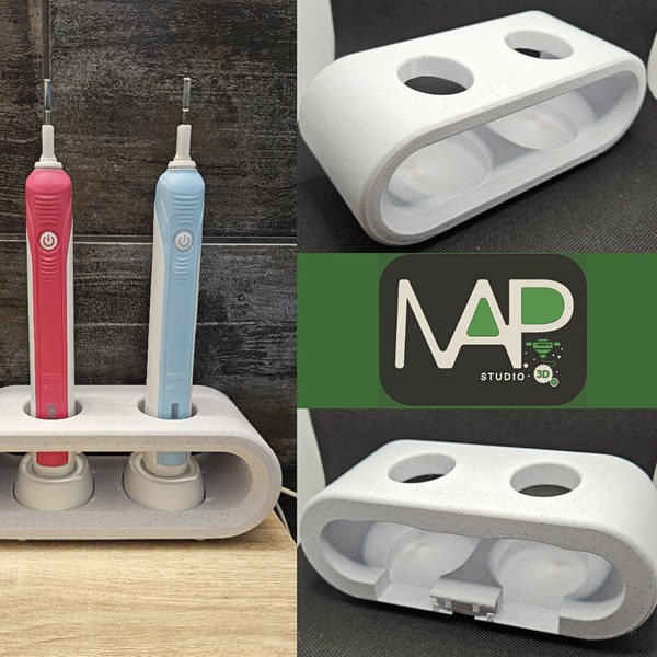 Support / support pour brosses à dents électriques Oral-b et leurs chargeurs -- Imprimé en 3D