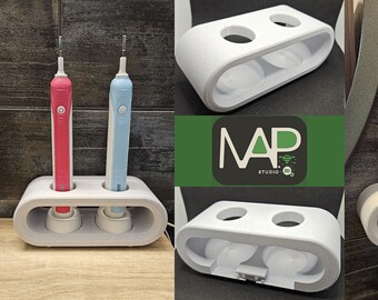 Stand / Holder for Oral-b Electric toothbrushes and their chargers  -- 3D Printed