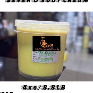 7D Seven D  Body Cream 4kg Wholesale Body Creams ( Handmade Body Cream custom Formulation also available 4 Rebranding ,white label cosmetics