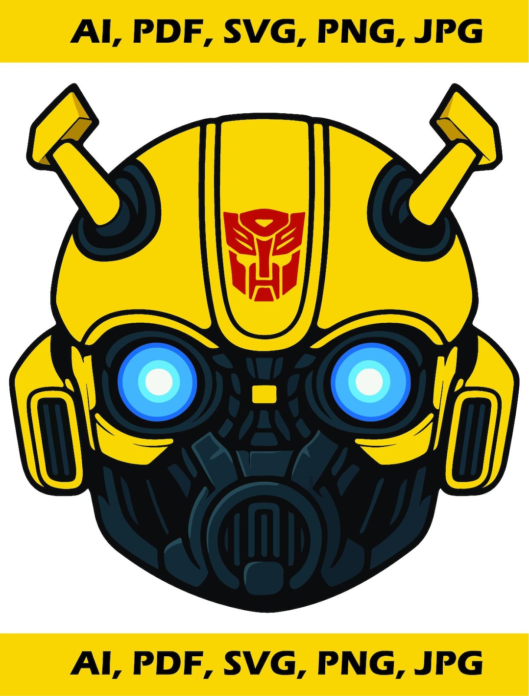 Transformers: Bumblebee Image Logo for Printing - Etsy
