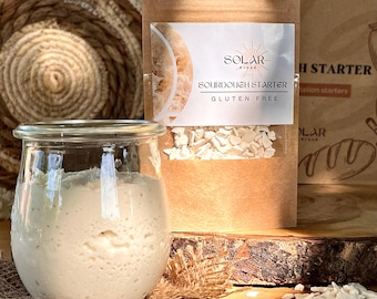 Sourdough starter gluten free-10 grams, with rice, sourdough for bread