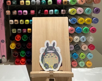 Studio Ghibli Inspired Totoro Holographic Vinyl Decal for Laptop Journal