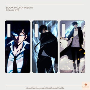 Solo Leveling Boox Palma Insert Design for Clear Case | Skin Printable | Boox Palma 1 & 2 | E-Reader Template Download