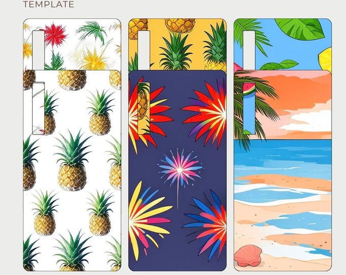 Boox Palma Case Insert Design: Summer E-Reader Skin (Printable Digital Download