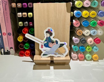 Studio Ghibli Inspired Kiki's Delivery Service Holographic Vinyl Decal for Laptop Journal