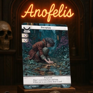 Perception V2 (Skill) - Compatibel met Arkham Horror LCG - Hoogwaardige proxy's - Door fans gemaakt - Volledige kunst