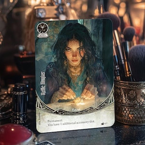 Relic Huntress (atout) - Échange de sexe - Compatible avec l'horreur d'Arkham LCG - Proxies de haute qualité - Fanmade - Art complet