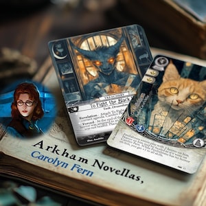 C. Fern - Novella de remplacement (PRE-COMMANDE) - Compatible avec l'horreur d'Arkham LCG - Proxies de haute qualité - Fanmade - Art complet - Livre promo