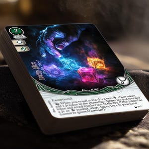 Glückswürfel (Asset) - Kompatibel mit Arkham Horror LKG - Hochwertige Proxies - Fanmade - Full Art