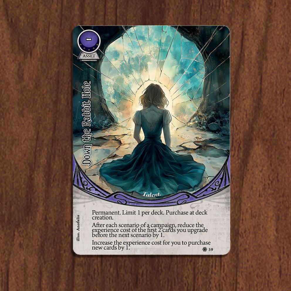 Down the Rabbit Hole (LIMITED) - Purple Gilded Edges - Compatible With Arkham  Horror LCG - High Quality Proxies - Fanmade - Full Art - Etsy
