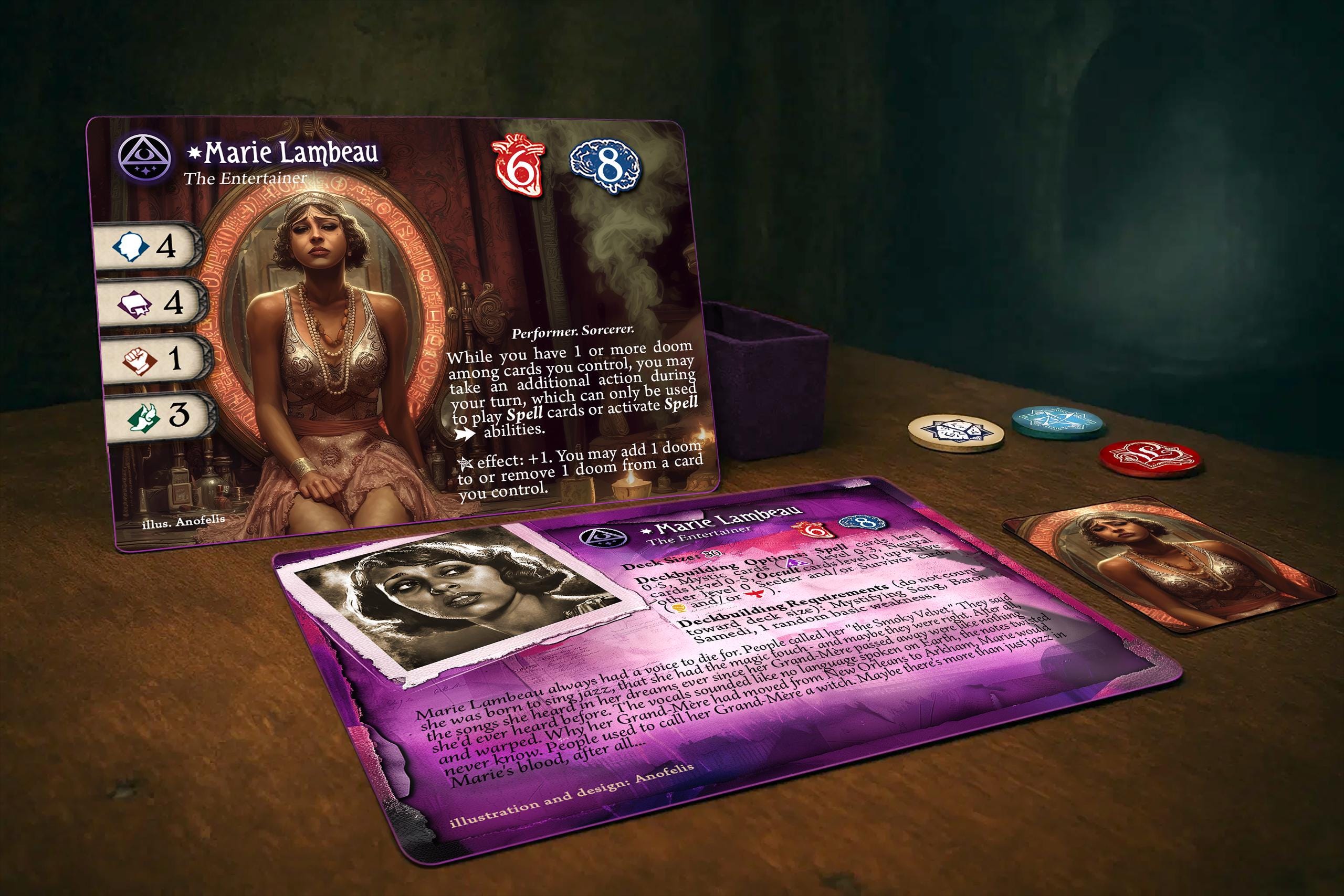 Marie Lambeau (glitter Edge) - Compatible With Arkham Horror LCG - Custom - Full-art - Promo Style Investigator Card - Etsy Marie Lambeau (glitter Edge) - Compatible With Arkham Horror LCG - Custom - Full-art - Promo Style Investigator Card - Etsy