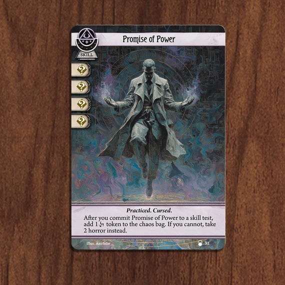 Promise of Power (skill) - Compatible With Arkham Horror LCG - High Quality Proxies - Fanmade - Full Art - Etsy Promise of Power (skill) - Compatible With Arkham Horror LCG - High Quality Proxies - Fanmade - Full Art - Etsy