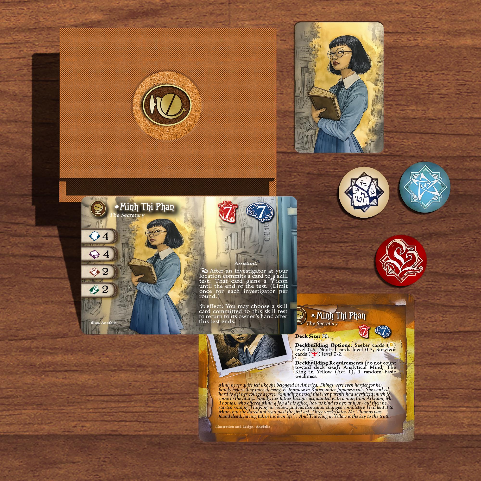 Minh Thi Phan (yellow Glitter Edge) - Compatible With Arkham 