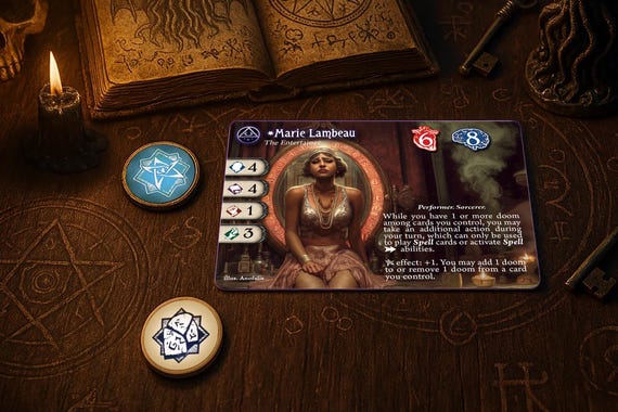 Marie Lambeau (glitter Edge) - Compatible With Arkham Horror LCG - Custom - Full-art - Promo Style Investigator Card - Etsy Marie Lambeau (glitter Edge) - Compatible With Arkham Horror LCG - Custom - Full-art - Promo Style Investigator Card - Etsy