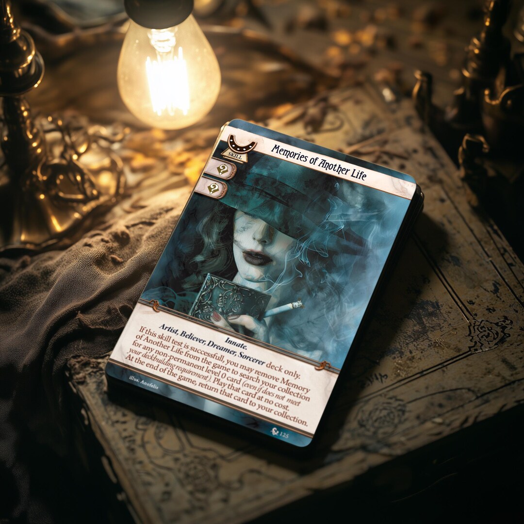 Memories of Another Life 5XP (skill) - Compatible With Arkham Horror LCG -  High Quality Proxies - Fanmade - Full Art - Etsy