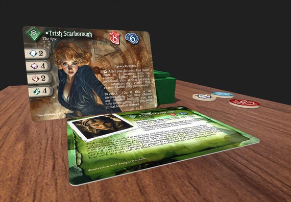 Trish Scarborough (glitter Edge) - Compatible With Arkham Horror LCG - Custom - Full-art - Promo Style Investigator Card - Etsy Denmark Trish Scarborough (glitter Edge) - Compatible With Arkham Horror LCG - Custom - Full-art - Promo Style Investigator Card - Etsy Denmark