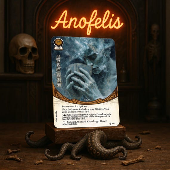 Ancestral Knowledge (LIMITED) - Gold Gilded Edges - Compatible with Arkham Horror LCG - High Quality Proxies - Fanmade - Full Art Ancestral Knowledge (LIMITED) - Gold Gilded Edges - Compatible with Arkham Horror LCG - High Quality Proxies - Fanmade - Full Art