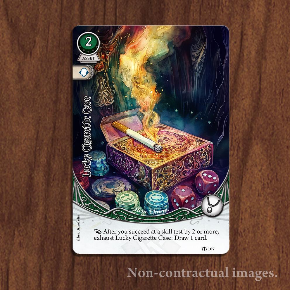 lucky cigarette case arkham Lucky Cigarette Case (asset) - Compatible With Arkham Horror LCG - High  Quality Proxies - Fanmade - Full Art