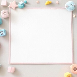 5 digitale kaarten met genderneutrale frames en volledig aanpasbare tekst- en grafische overlay. Geweldig voor een gender-onthulling of babyshower