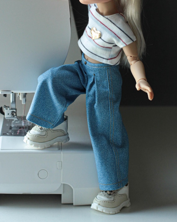 パオラドール　服 ドール用ジーンズ＆Tシャツ衣装：13～14インチ パオラ・レイナドール用