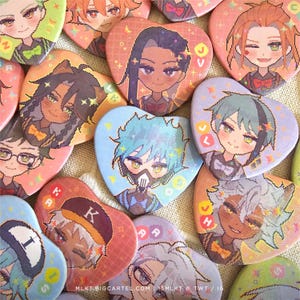 TWST | Birthday Jacket Heart Button Pins