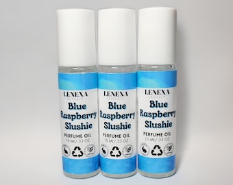 Blue Raspberry Slushie Perfume Oil, Roll On Perfume Oil, Roller Ball Fragrance, Fragrance Oil, Blue Raspberry Perfume, Blue Slushie Perfume