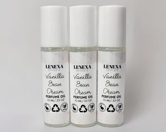 Vanilla Bean Cream Perfume Oil, Roll On Perfume, Vanilla Perfume, Vanilla Bean Perfume Oil, Roller Ball Perfume, Vanilla Scented Perfume
