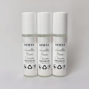 Vanilla Bean Cream Perfume Oil, Roll On Perfume, Vanilla Perfume, Vanilla Bean Perfume Oil, Roller Ball Perfume, Vanilla Scented Perfume