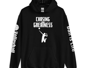 Chasing Greatness Volleyball Female Hoodie